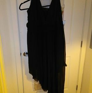 Black and silver formal dress